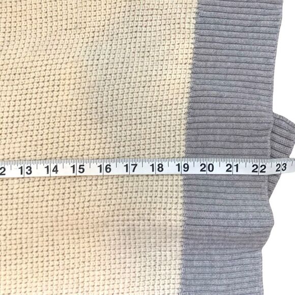 ARITZIA Wilfred Free Welsh Poncho Sweater-CREAM/GREY - Picture 9 of 9